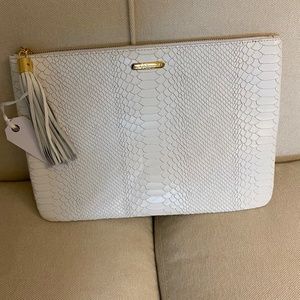 New with tags leather clutch